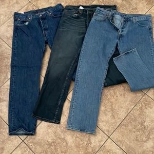Bundle of 3 pair of Levi’s mens jeans